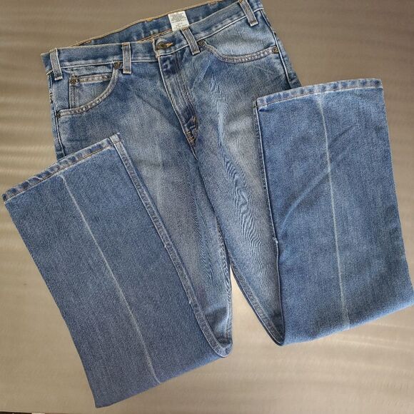 Vintage Levi's Y2K Austin Bootcut Jeans Classic Wash Blue Denim 32 x 30